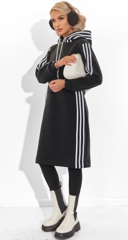  Платье-Худи с Лампасами