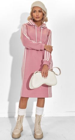 Платье-Худи с Лампасами