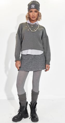 Свитер Oversize с мягким блеском