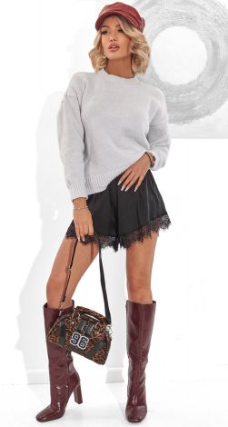 Светр Oversize з м'яким блиском