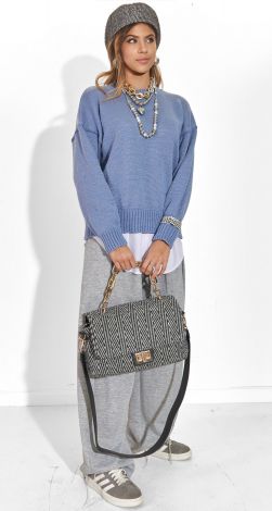 Светр Oversize з м'яким блиском