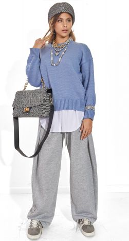 Светр Oversize з м'яким блиском