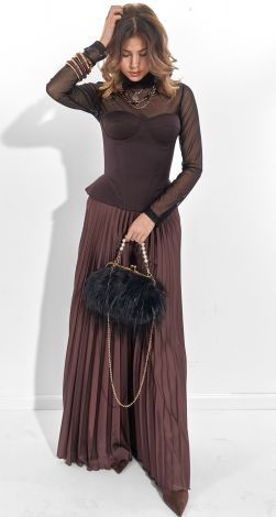 Шовкові штани пліссе