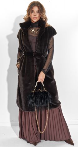 Жилет із еко-норки