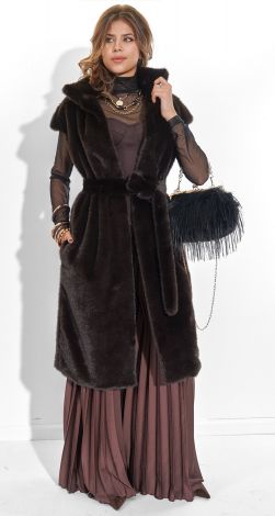 Жилет із еко-норки