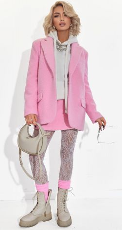 Warm, stylish bouclé suit