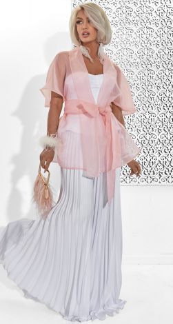 Шелковые брюки плиссе