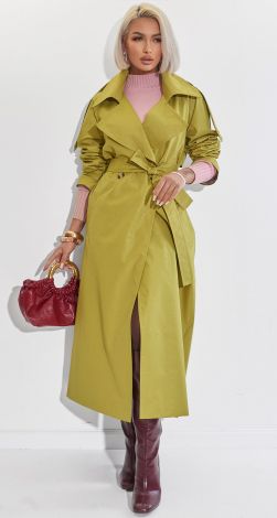 Тренч у кольорі Шартрез