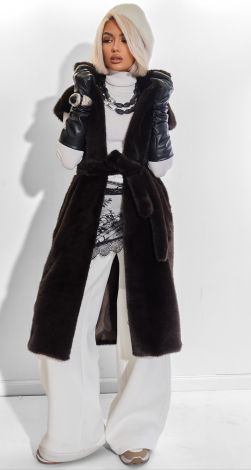 Жилет із еко-норки