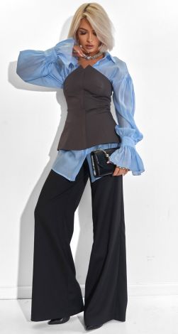 Сірий корсет