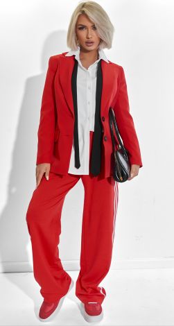 Стильний червоний піджак