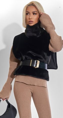 Хутряна манішка-секрет тепла та стилю