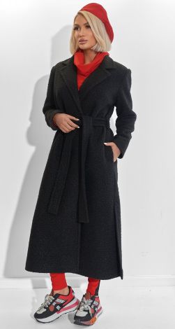 Coat with red lining