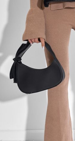 Stylish black handbag