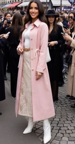 Розовый зефир: Твой идеальный тренч А-силуэта