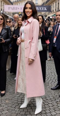 Розовый зефир: Твой идеальный тренч А-силуэта