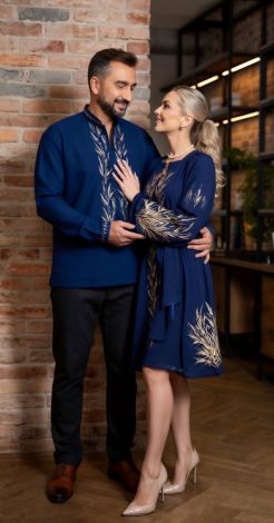 Мужская льняная вышиванка Всеволод