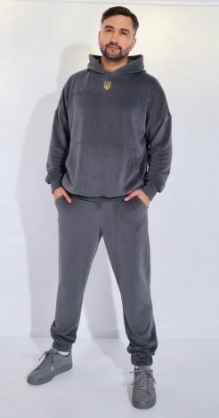 Чоловічий велюровий костюм із натуральної тканини