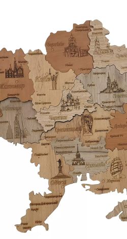 Деревянніе карті мира