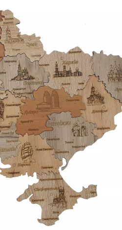 Деревянніе карті мира