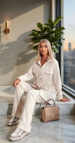 Milk windbreaker oversize