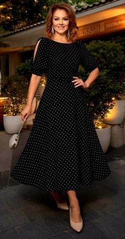Polka Dot Charm: A dress you can't help but fall in love with