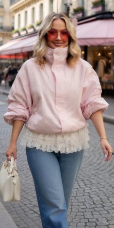  Oversize windbreaker: lightness and impeccable style