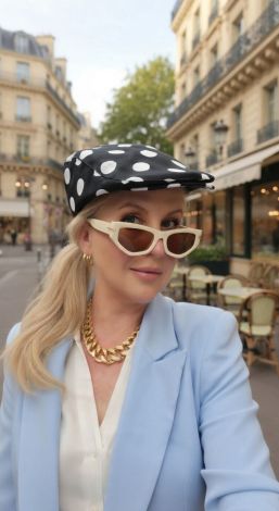 Polka Dot Cap: An ironic accent in your style
