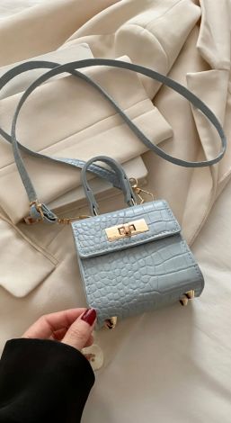 Ice Blue Mini handbag: Trendy coolness in your hands
