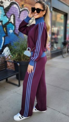 Burgundy & Denim: Твій ідеальний спорт-шик сет