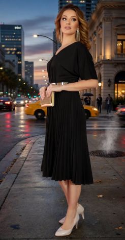 Plissé Elegance: A dress that makes you want to dance