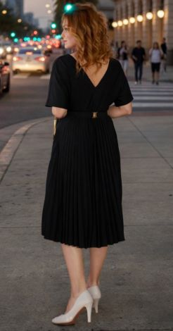 Plissé Elegance: A dress that makes you want to dance