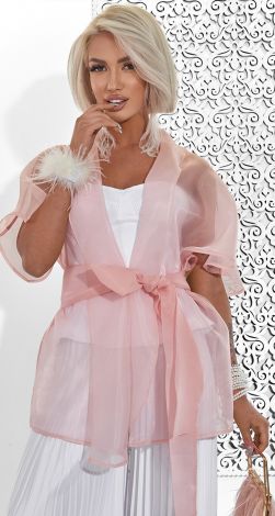 Fairy organza cape blouse