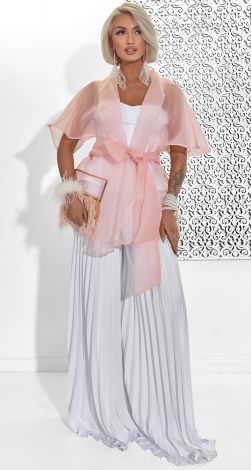 Fairy organza cape blouse