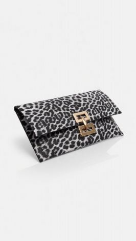Silver Jaguar handbag: Wild grace in metallic shine