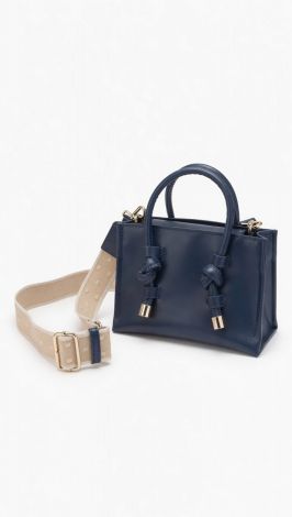 Deep Blue Accent handbag: Style in details and color