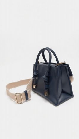 Deep Blue Accent handbag: Style in details and color