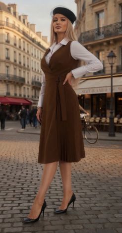 Pleated Perfection: Сукня-жилет, що створює магію руху