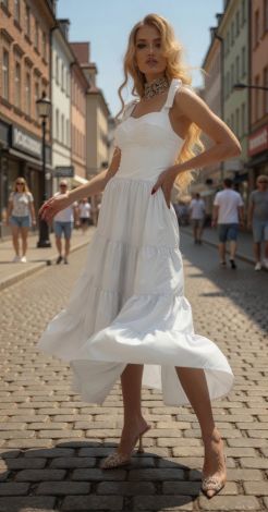 Платье White Serenity: Твой идеальный летний образ