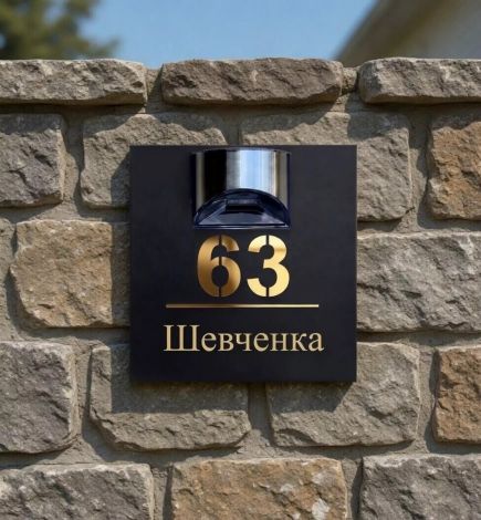 An illuminated house number plaque – a premium solution for your home