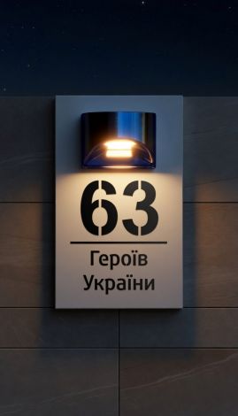 An illuminated house number plaque – a premium solution for your home