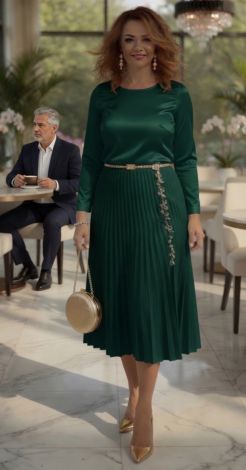 Платье Silk & Grace: Искусство элегантных линий