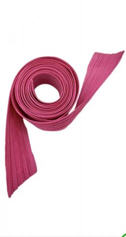 Fuchsia Pleated Maxi Cape Cardigan with Belt - Image 6