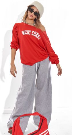 Women’s Oversized “West Coast” Sweatshirt in Re - Image 4