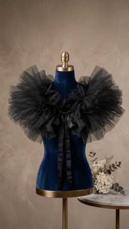 Luxurious Handmade Tulle Cape