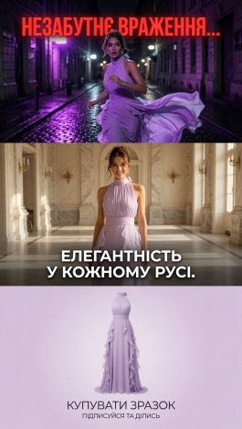 Lavender Chiffon Evening Dress - Image 7