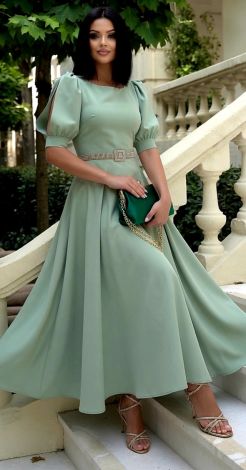 Olive Dress Fabric Dress
