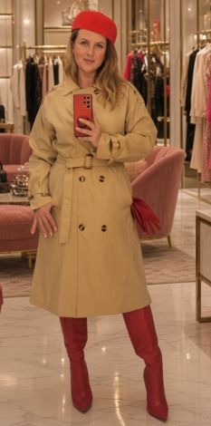 Lightweight classic cotton and polyester trench coat - Image 4