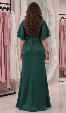 Emerald Two-Piece Evening Suit 