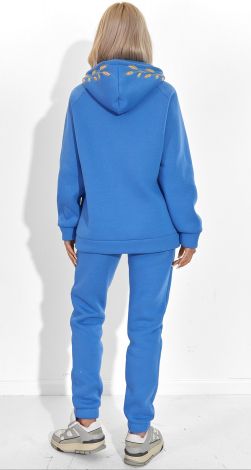 Insulated tracksuit with exclusive Wheat Ears embroidery in Royal Blue  - Image 8